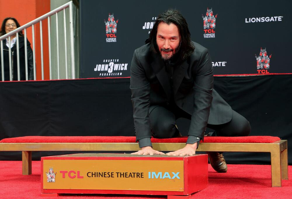 Hand- und Fussabdruckzeremonie für Keanu Reeves