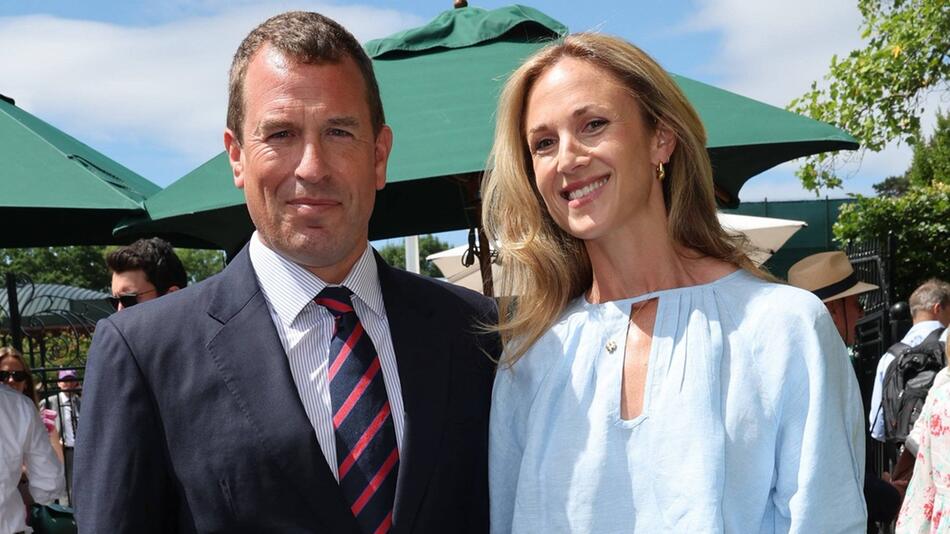Peter Phillips und seine Verlobte Harriet Sperling beim diesjährigen Wimbledon-Turnier.