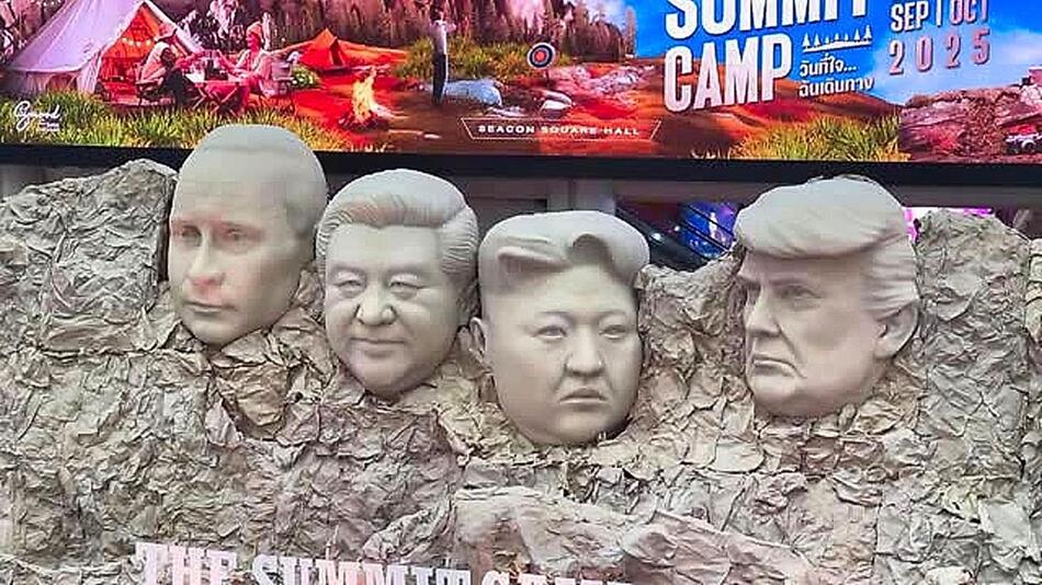 Trump, Putin, Kim und Xi: Mall wirbt mit Mount Rushmore der „Diktatoren“