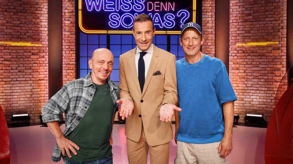 "Wer weiss denn sowas?" mit (v.l.) Bernhard Hoëcker, Kai Pflaume und seit neuestem Wotan Wilke ...