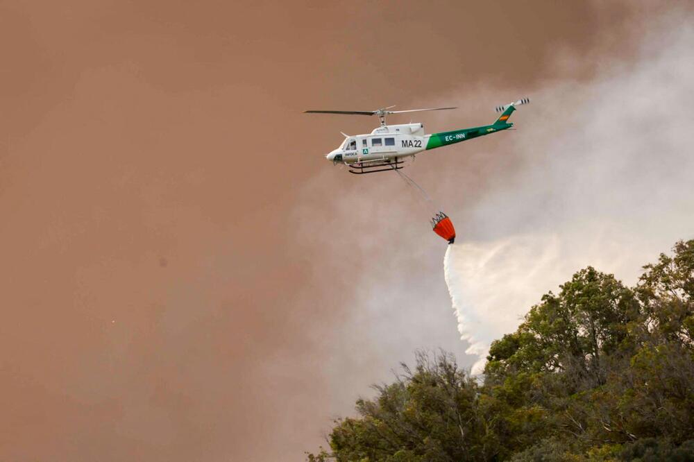 Löschhubschrauber in Spanien