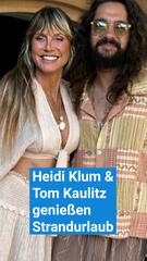 Heidi Klum und Tom Kaulitz geniessen Strandurlaub