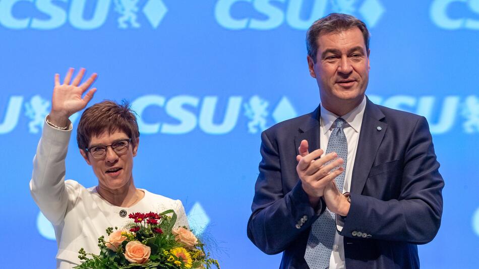 CSU-Chef Markus Söder und CDU-Chefin Annegret Kramp-Karrenbauer