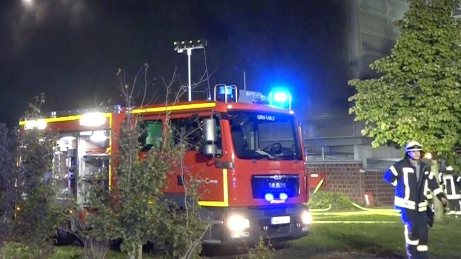 Grossbrand am Flughafen Münster Osnabrück