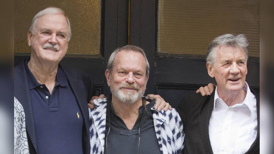 John Cleese, Terry Gilliam und Michael Palin (v.l.n.r.) haben zusammen Geburtstag gefeiert.