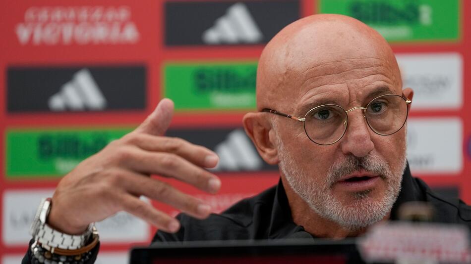 Pressekonferenz spanische Fussball-Nationalmannschaft