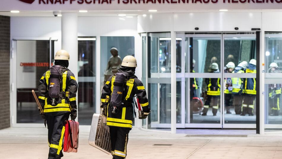 Brand in Krankenhaus