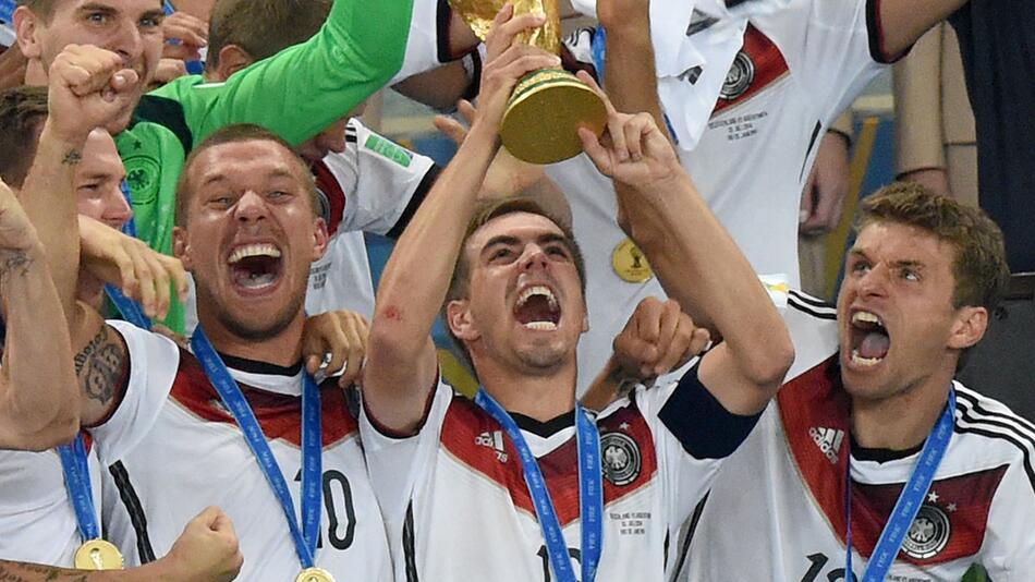 Philipp Lahm beim WM-Triumph 2014