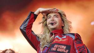 Tokio-Hotel-Sänger Bill Kaulitz bei einem Konzert im August 2025.