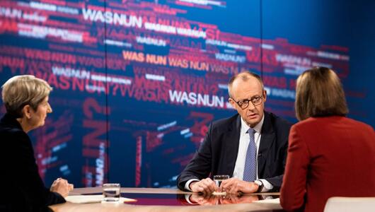 Bundeskanzler Merz in der Sendung "Was nun, Herr Merz?"