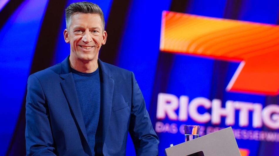 Steffen Hallaschka tritt mit "7 Richtige - Das Quiz der Besserwisser" an.