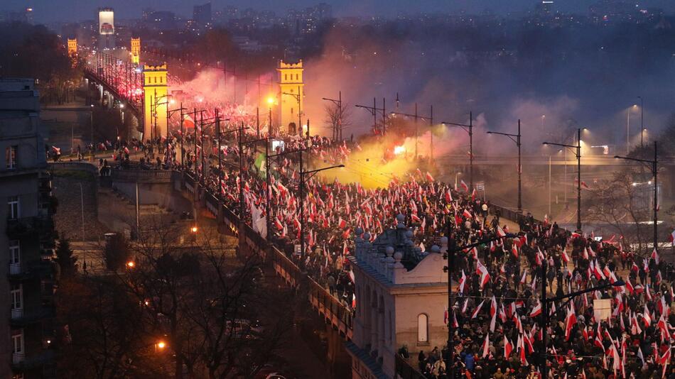 Unabhängigkeitstag in Warschau
