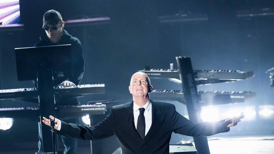 Die Pet Shop Boys bei einem Auftritt in London.