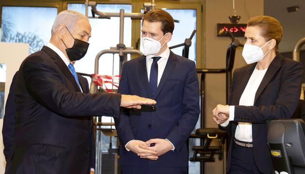 Coronavirus- Kurz und Frederiksen besuchen Israel