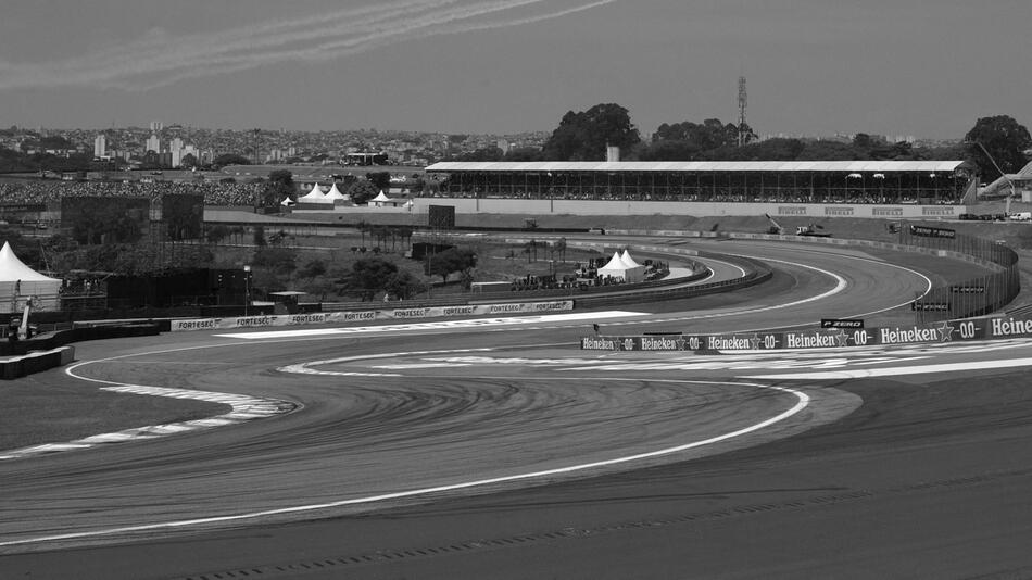 Die Rennstrecke von Interlagos in Sao Paulo