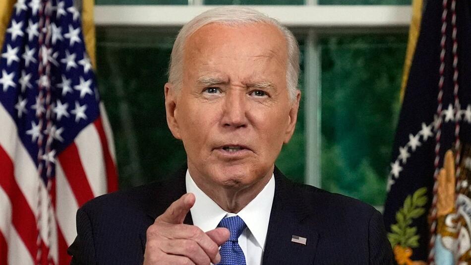 Der scheidende US-Präsident Joe Biden rief in seiner Rede an die Nation zur Einigung auf.