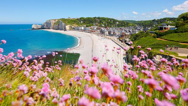 Étretat in der Normandie, Frankreich