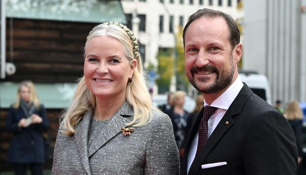 Die norwegische Kronprinzessin Mette-Marit und Kronprinz Haakon