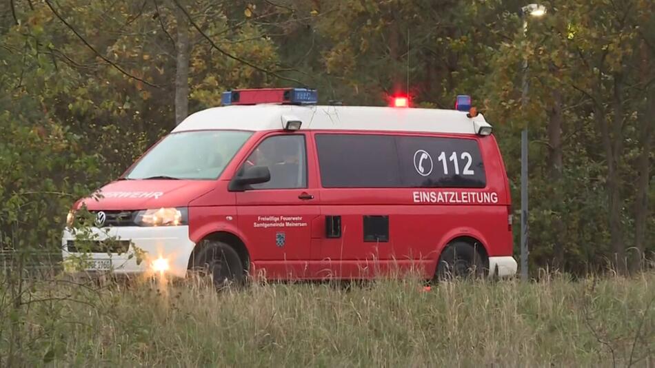 Einsatz für die Feuerwehr in Niedersachsen nach einem Zug-Unfall
