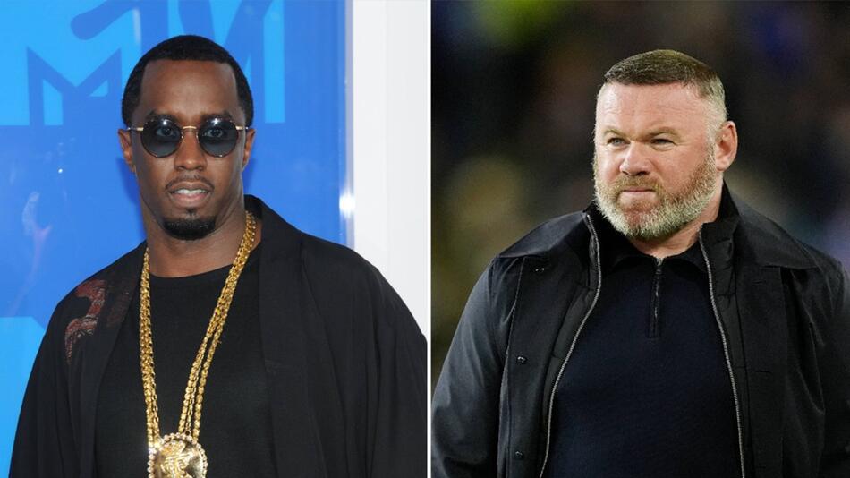 Sean "Diddy" Combs (li.) bot eine Partynacht mit Frauen bei einer Auktion an, Wayne Rooney ...