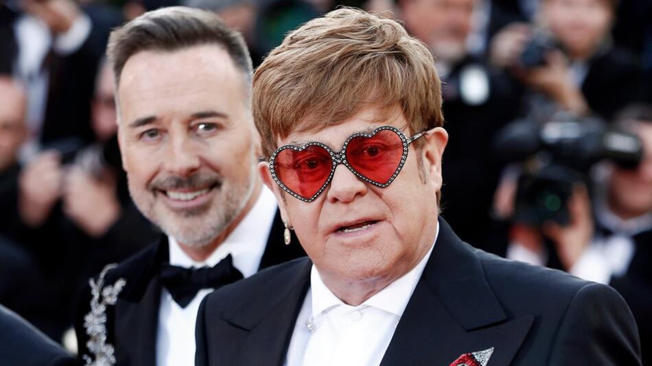 Unzertrennlich: Sir Elton John mit seinem Ehemann David Furnish.