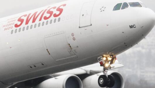 Flugzeug der Airline Swiss