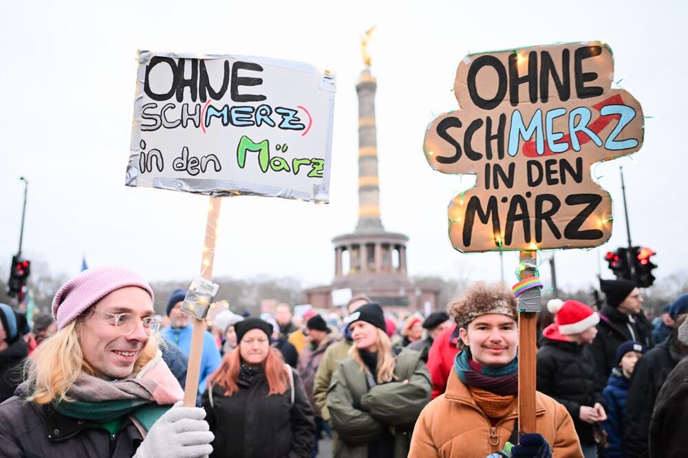 Demonstration zur Migrationspolitik - Berlin