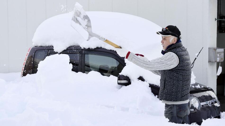 Schneefall in Japan