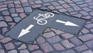 Fahrradweg-Markierung