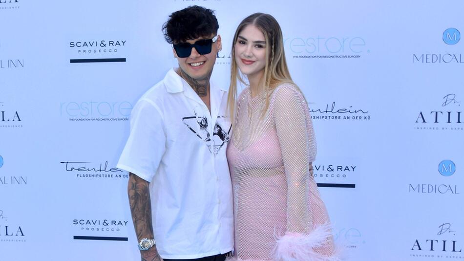 Lisa Straube mit ihrem Mann Furkan "Akka" Akkaya.
