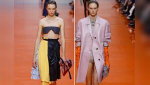 Prada präsentierte bei der Spring-/Summer-Fashion-Show für 2026 in Mailand spannende Satin-Bags.