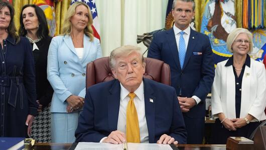 Treffen zum Thema Militärfamilien mit US-Präsident Trump