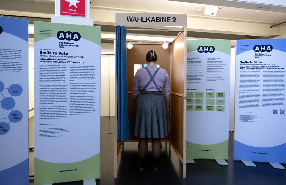 KI-Wahlkabine im Deutschen Museum