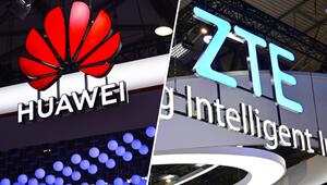 Logos von Huawei und ZTE