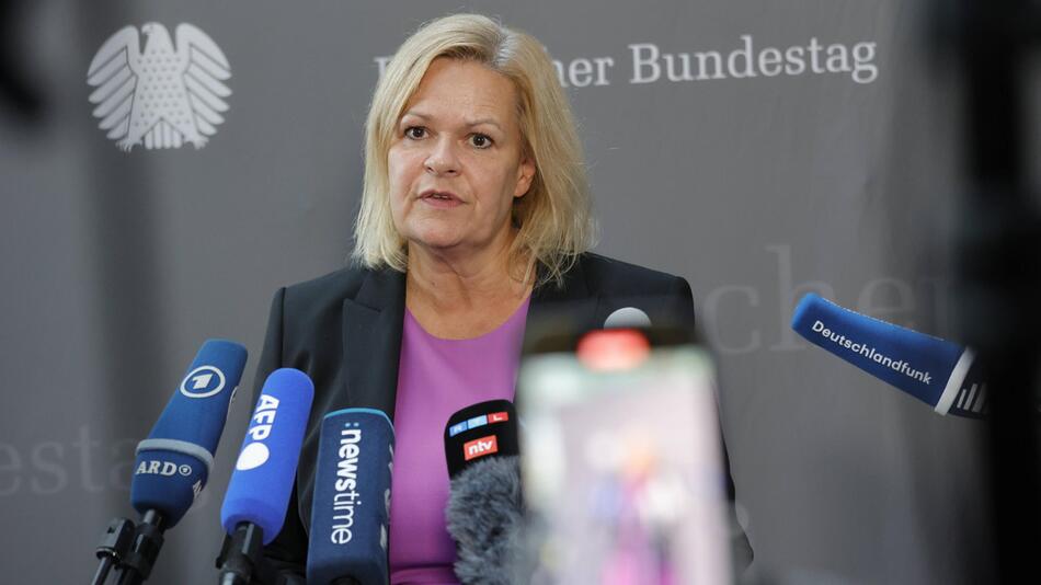 Bundesinnenministerin Nancy Faeser