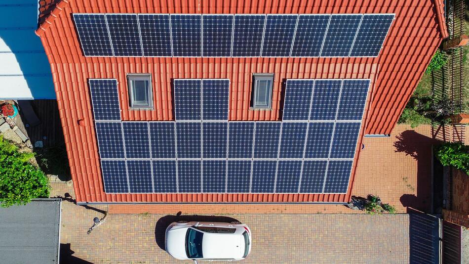 Photovoltaikanlage auf einem Hausdach
