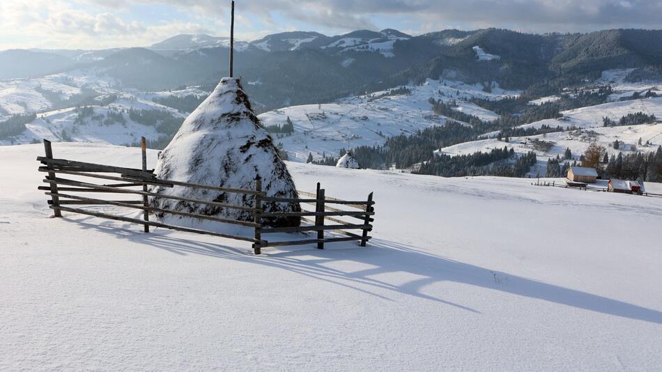 Winter in den Karpaten