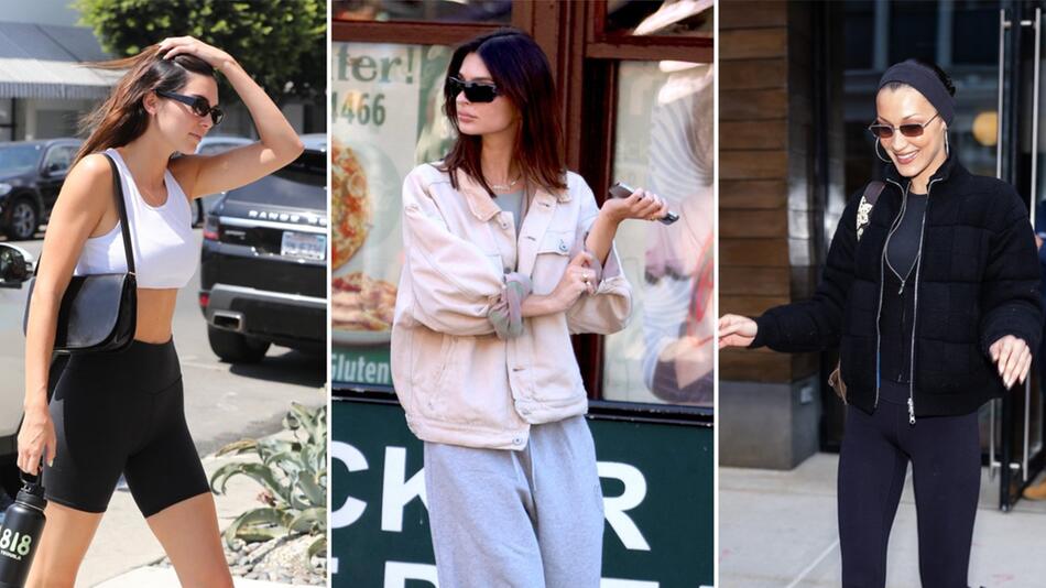 It-Girls wie Kendall Jenner, Emily Ratajkowski und Bella Hadid haben den Athleisure-Wear-Trend ...