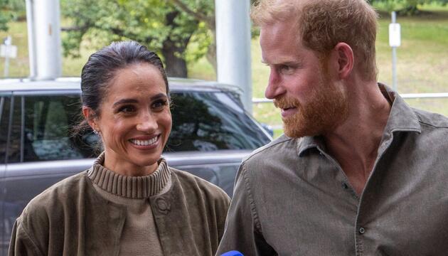 Herzogin Meghan hat zum Vatertag ein besonderes Foto von ihrem Mann Prinz Harry mit den ...