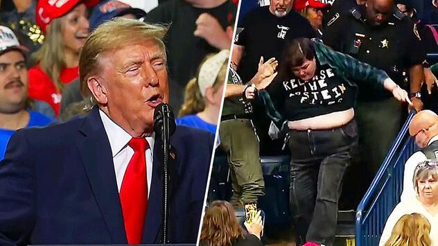 „Fetter Kerl“: Frau wird bei Trump-Rede attackiert und vom US-Präsidenten beleidigt