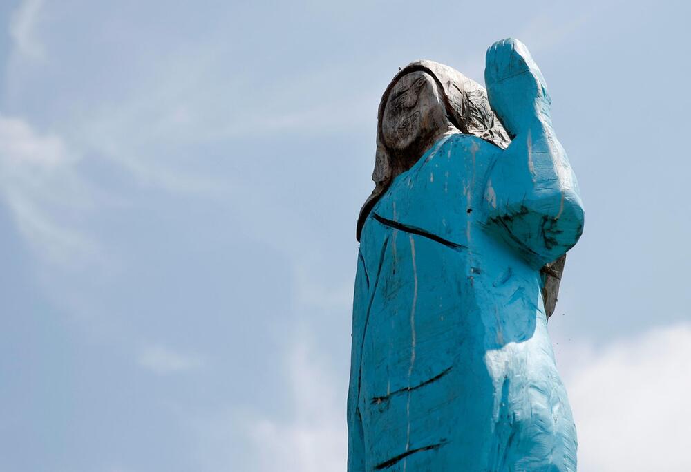 Melania-Trump-Statue in Slowenien