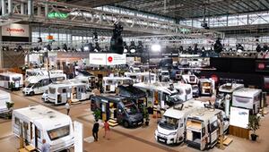 Ausstellungshalle auf dem Caravan Salon Düsseldorf