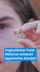 Unglaublicher Fund: 12-Jährige entdeckt ägyptisches Amulett