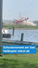 Helikopter stürzt bei Landung ab