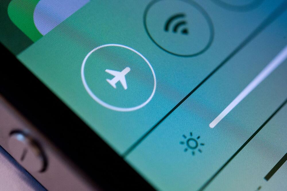 Flugmodus-Funktion auf einem Smartphone