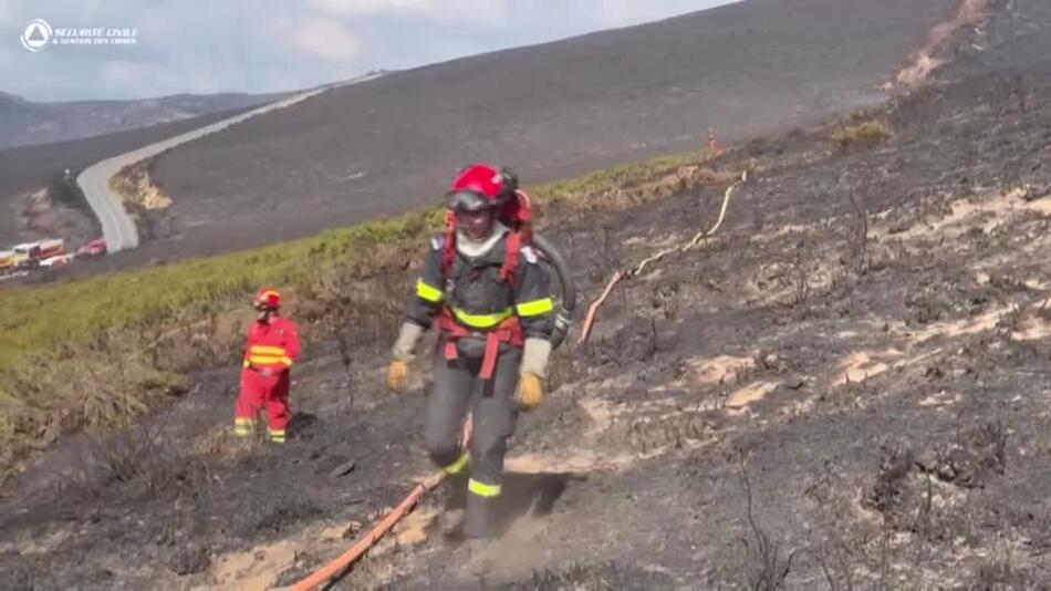 Waldbrände im Mittelmeerraum: Feuerwehrleute kämpfen weiter gegen Flammen