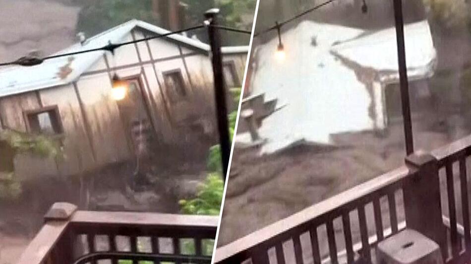 Nach Katastrophe in Texas: Sturzflut reisst Haus in New Mexico mit
