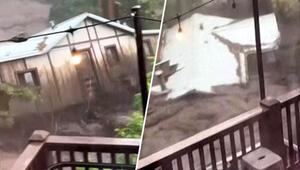 Nach Katastrophe in Texas: Sturzflut reisst Haus in New Mexico mit