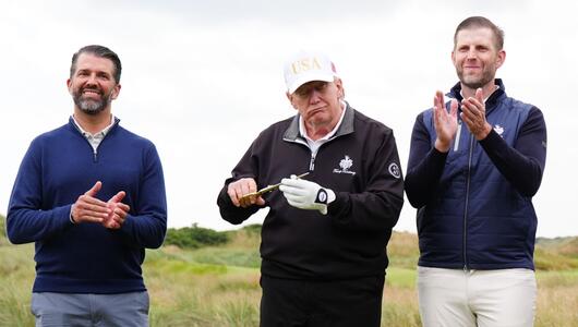 US-Präsident Trump in Schottland