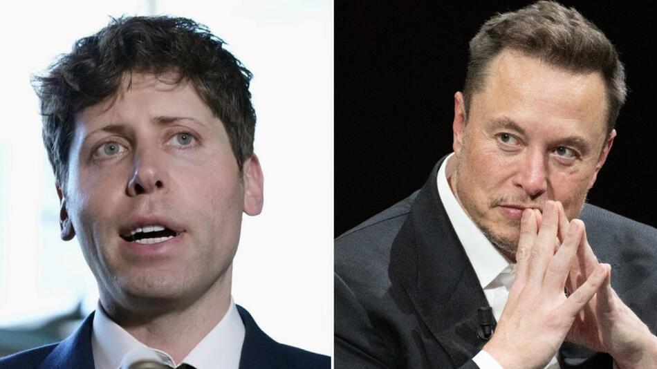 Sam Altman (links) und Elon Musk (rechts) gehören zu den wichtigsten Figuren in der KI-Entwicklung.